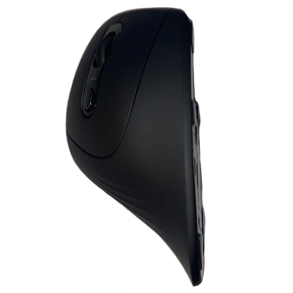 Jelly Comb 2.4G USB Bluetooth Ergonomic Optical Vertical Mouse Model MV045,Black